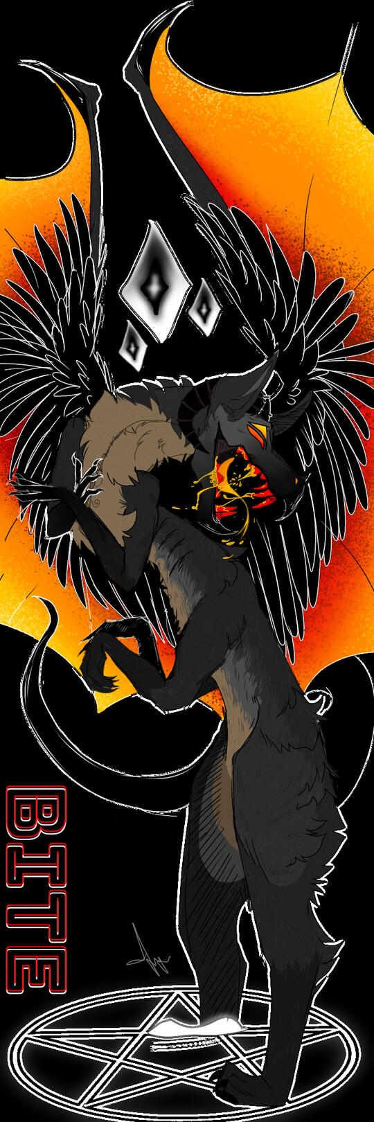 A smiling Jester paints their face while observing themselves in a broken vanity&#39;s mirror.